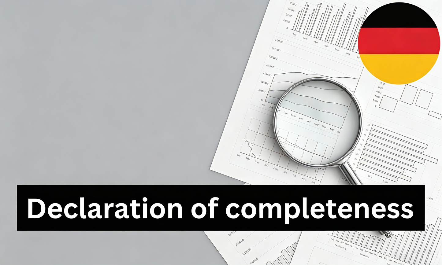 VE service: declaration of completeness by an authorized ZSVR auditor (§11 VerpackG)