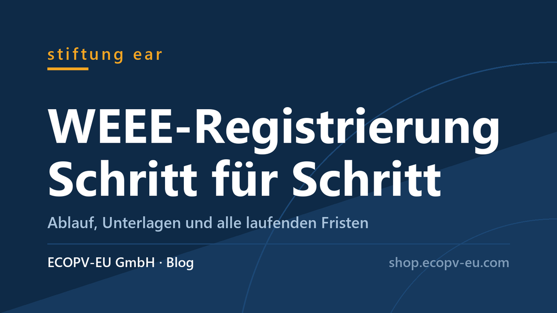 WEEE-Registrierung bei der stiftung ear Schritt für Schritt