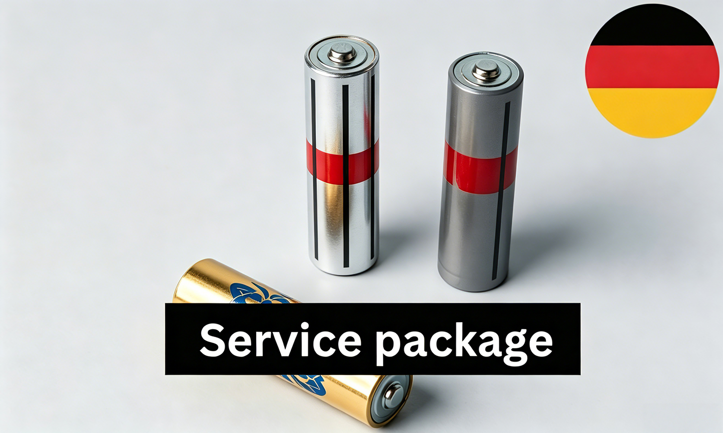 For customers with a branch in German without existing ear account: Battery service package for Germany (performance period 2026)