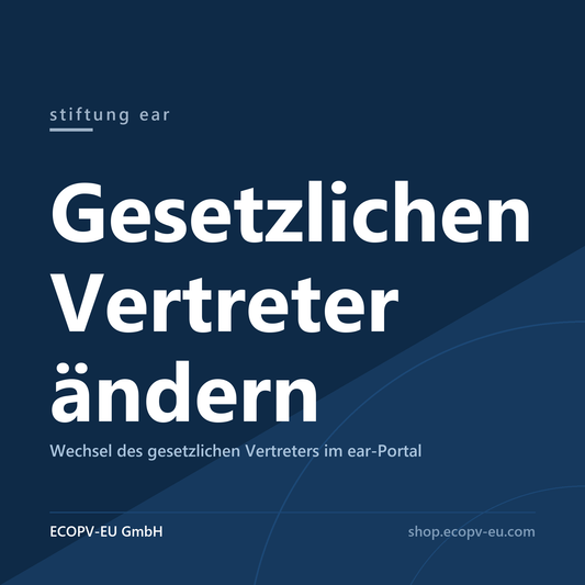 Gesetzlichen Vertreter bei der stiftung ear ändern