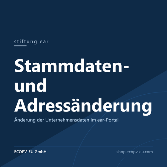 Stammdaten- und Adressänderung bei der stiftung ear